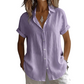 👚 50% DE RÉDUCTION ☁️ Chemise décontractée d'été à manches courtes pour femme – Tissu léger & coupe fluide – Parfaite pour les journées chaudes, le bureau ou les vacances – élégante et respirante 🌸