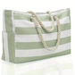 👜 50% DE RÉDUCTION 🏖️ Sac de plage rayé grande capacité – Léger, spacieux & lavable en machine – Parfait pour la plage, les courses ou les escapades – pratique et estival 🌊