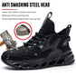👟 50% DE RÉDUCTION ⏰ Chaussures légères indestructibles antidérapantes – Embout acier & semelle anti-perforation – Idéales pour le travail, le bricolage ou les activités extérieures – confortables et robustes 🛡️🔧✨