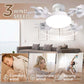 💡 60% DE RÉDUCTION! 🌀 Ventilateur de Plafond avec Lumière LED – Pales pliables, télécommande & 3 températures – Design moderne & économe en énergie ⚡