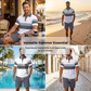 👕 50% DE RÉDUCTION ☀️ Set 2 pièces chemise & short pour homme – Confortable, respirant & polyvalent – Parfait pour l’été, les loisirs ou les voyages – look décontracté et pratique 🩳🌴