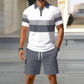 👕 50% DE RÉDUCTION ☀️ Set 2 pièces chemise & short pour homme – Confortable, respirant & polyvalent – Parfait pour l’été, les loisirs ou les voyages – look décontracté et pratique 🩳🌴