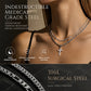 ✨ 50% DE RÉDUCTION ⏰ Collier à chaîne croisée double rangée – Or/argent, ajustable & superposable – Design moderne, parfait pour le quotidien ou les soirées – un bijou polyvalent et chic ⛓️💫