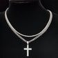 ✨ 50% DE RÉDUCTION ⏰ Collier à chaîne croisée double rangée – Or/argent, ajustable & superposable – Design moderne, parfait pour le quotidien ou les soirées – un bijou polyvalent et chic ⛓️💫