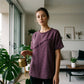 👚 50% DE RÉDUCTION 🔥 Haut d’été femme à panneaux bords bruts – Tissu doux, coupe décontractée – Look tendance, parfait pour les journées chaudes ou un style urbain – facile à porter ✨🌸