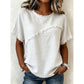 👚 50% DE RÉDUCTION 🔥 Haut d’été femme à panneaux bords bruts – Tissu doux, coupe décontractée – Look tendance, parfait pour les journées chaudes ou un style urbain – facile à porter ✨🌸