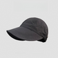 🧢 50% DE RÉDUCTION ☀️ Casquette solaire UPF 50+ queue de cheval – Bloque 99% UV & structure maintenue – Sangle élastique 54-60cm, boutons anti-vent – 3 coloris, pack économique ✨🌿