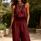 👗 50% DE RÉDUCTION 🌸 Combinaison élégante à dos nu & col licou – Tissu fluide & coupe chic – Parfaite pour les soirées, les mariages ou les vacances – confortable et féminine ✨💃🌿
