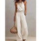 👗 50% DE RÉDUCTION 🌸 Combinaison élégante à dos nu & col licou – Tissu fluide & coupe chic – Parfaite pour les soirées, les mariages ou les vacances – confortable et féminine ✨💃🌿