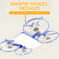 🌀 60% DE RÉDUCTION 🚁 Ventilateur de plafond design drone – 3 vitesses, E27 & télécommande – Look futuriste, léger & silencieux – parfait pour salon, chambre ou bureau 💡✨