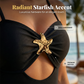 👙 50% DE RÉDUCTION 🌊 Robe de bain femme découpes étoile de mer dorée – Tissu extensible & séchage rapide – Jupe fluide, silhouette flatteuse – noir, rouge ou bleu, tailles S-XL – confiance et élégance au soleil 💫✨