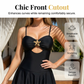👙 50% DE RÉDUCTION 🌊 Robe de bain femme découpes étoile de mer dorée – Tissu extensible & séchage rapide – Jupe fluide, silhouette flatteuse – noir, rouge ou bleu, tailles S-XL – confiance et élégance au soleil 💫✨