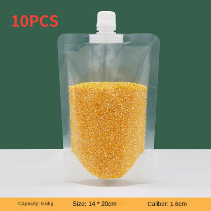 🌾 50% DE RÉDUCTION! 🔒 Sac de stockage céréales grande capacité – Étanche, anti-humidité & refermable – Idéal pour garder vos aliments secs bien au frais 🍚