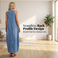 👗 50% DE RÉDUCTION 🔥 Robe maxi en jean sans manches pour femme avec poches – Denim souple & coupe décontractée – Parfaite pour l’été, les journées actives ou un look décontracté chic – pratique et intemporelle ✨🛒