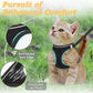 🐱 50% DE RÉDUCTION 🦮 Harnais en maille réfléchissante avec laisse – Léger, réglable & respirant – Idéal pour chats ou petits chiens – sécurité accrue lors des promenades nocturnes 🌙✨🐾