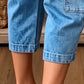 👖 50% DE RÉDUCTION ✨ Pantalon jean court extensible – Coupe barrel décontractée & poches multiples – 2 coloris, tailles S-3XL – parfait pour le quotidien 🌸🛒✨