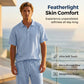 👔 50% DE RÉDUCTION 🌊 Ensemble chemise & pantalon en lin pour homme – Coupe décontractée, tenue de plage – Léger, respirant & idéal pour l’été – look relax et naturel ☀️✨