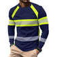 👕 50% DE RÉDUCTION 🎨 T-shirt à manches longues color block col rond – Coton doux & coupe moderne – Parfait pour un look décontracté ou un style urbain au quotidien ✨🌿