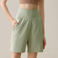 🩳 50% DE RÉDUCTION 🏃‍♀️ Short de sport femme taille haute coupe ample – Respirant & léger – Parfait pour la course, le fitness ou les journées chaudes – confortable et tendance 🌸✨