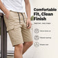 🩳 50% DE RÉDUCTION ☀️ Short cargo décontracté homme – Coupe ample, multi-poches & longueur 3/4 – Confortable & polyvalent pour l’été, le quotidien ou l’outdoor 🌿✨