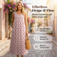 👗 50% DE RÉDUCTION ⚫ Robe maxi sans manches à pois avec poches & col V – Légère & fluide – Parfaite pour l’été, la plage ou un look décontracté chic – pratique et tendance ✨🌸
