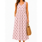👗 50% DE RÉDUCTION ⚫ Robe maxi sans manches à pois avec poches & col V – Légère & fluide – Parfaite pour l’été, la plage ou un look décontracté chic – pratique et tendance ✨🌸