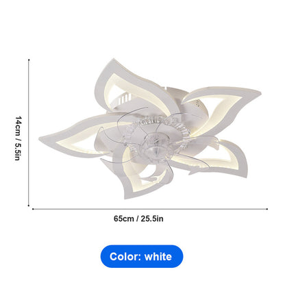 🌀 60% DE RÉDUCTION 🌸 Ventilateur de plafond en forme de fleur avec lumière & télécommande – Design élégant, silencieux & 3 vitesses – parfait pour chambre ou salon 💡✨