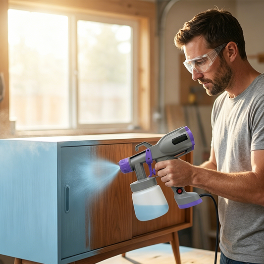 🎨 50% DE RÉDUCTION ⚡ Pistolet à peinture électrique – 5 buses & débit réglable – Idéal pour murs, meubles ou projets DIY – finition uniforme et gain de temps ✨🔧🏠