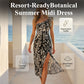 👗 50% DE RÉDUCTION ☀️ Robe midi dos nu fendue – Tissu fluide & coupe élégante – Parfaite pour l’été, les soirées ou un look chic au quotidien – légère et confortable 🌊✨
