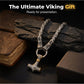 ⚡ 50% DE RÉDUCTION 🔥 Collier marteau Thor viking – Chaîne byzantine en acier inoxydable – Argent ou or, longueur 60–70 cm – bijou puissant pour un look nordique ou mystique 💪✨