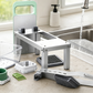 🔪 50% DE RÉDUCTION 🥗 Hachoir alimentaire multifonction 9 lames avec bac de rangement – Bols empilables & couvercles – Parfait pour hacher, mixer ou râper – idéal pour légumes, fruits ou fromage – gain de temps et de place ✨🍽️
