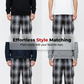👖 50% DE RÉDUCTION 🧩 Pantalon cargo à carreaux rétro pour homme – Coupe ample & confortable – Look vintage, poches pratiques – parfait pour l’automne ou un style urbain décontracté ✨🍂