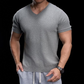 👕 60% DE RÉDUCTION 🌬️ T-shirt en maille col V respirant – Léger, doux & coupe décontractée – Idéal pour l’été, le sport ou le quotidien – confortable et moderne ✨☀️