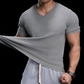 👕 60% DE RÉDUCTION 🌬️ T-shirt en maille col V respirant – Léger, doux & coupe décontractée – Idéal pour l’été, le sport ou le quotidien – confortable et moderne ✨☀️