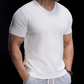 👕 60% DE RÉDUCTION 🌬️ T-shirt en maille col V respirant – Léger, doux & coupe décontractée – Idéal pour l’été, le sport ou le quotidien – confortable et moderne ✨☀️
