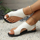 👡 50% DE RÉDUCTION 🌸 Sandales plates à anneau d’orteil pour femme – Bride ajustable & semelle souple – Parfaites pour l’été, la plage ou les journées décontractées – élégantes et confortables ✨☀️
