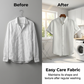 👔 50% DE RÉDUCTION 🔥 Ensemble homme 2 pièces texturé – Chemise & pantalon décontracté – Coupe coordonnée & respirante – parfait pour voyager ou un look soigné au quotidien ✨🧳🌿