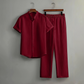 👔 50% DE RÉDUCTION 🔥 Ensemble homme 2 pièces texturé – Chemise & pantalon décontracté – Coupe coordonnée & respirante – parfait pour voyager ou un look soigné au quotidien ✨🧳🌿