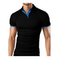 👔 50% DE RÉDUCTION 🌊 Chemise à col manches courtes avec liserés contrastants – Tissu léger & coupe moderne – Parfaite pour l’été, le bureau ou les sorties – look décontracté et soigné ✨☀️