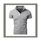 👔 50% DE RÉDUCTION 🌊 Chemise à col manches courtes avec liserés contrastants – Tissu léger & coupe moderne – Parfaite pour l’été, le bureau ou les sorties – look décontracté et soigné ✨☀️