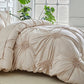 🛏️ 50% DE RÉDUCTION ✨ Parure de housse de couette à plis pincés – Design élégant & finition raffinée – Tissu doux, respirant & lavable – parfaite pour une chambre chic et confortable 🌙🌸
