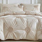 🛏️ 50% DE RÉDUCTION ✨ Parure de housse de couette à plis pincés – Design élégant & finition raffinée – Tissu doux, respirant & lavable – parfaite pour une chambre chic et confortable 🌙🌸