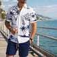 👕 50% DE RÉDUCTION 🏝️ Ensemble décontracté d’été – Chemise imprimée & short léger – Parfait pour la plage, les voyages ou la détente – look frais et tendance ☀️🩳✨