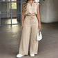 👗 50% DE RÉDUCTION ⏰ Ensemble femme été – Crop top & pantalon à pois – Tissu léger, look tendance – parfait pour les journées chaudes, les vacances ou un style rétro chic 🌸☀️✨