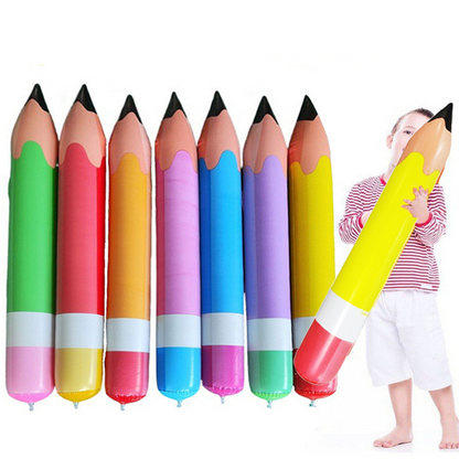 🎉 50% DE RÉDUCTION ✏️ Crayon gonflable géant pour fête – Design amusant & facile à gonfler – Parfait pour les anniversaires, les événements ou la déco – léger, coloré et durable 🎈✨