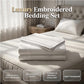 🛏️ 50% DE RÉDUCTION ⏰ Parure de lit européenne brodée de luxe – Tissu doux, finition raffinée – Apporte une touche d’élégance à votre chambre – confortable et respirante 🌙🌸✨