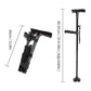 🧑‍🦳 50% DE RÉDUCTION! 🦯 Canne Pliante Multifonctionnelle – Alliage aluminium, 5 hauteurs, LED & alarme – Sécurité et autonomie pour les seniors 🚨