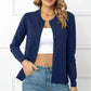 🧥 50% DE RÉDUCTION 🌸 Cardigan classique col rond pour femme – Maille douce & coupe intemporelle – Parfait pour le printemps, l’automne ou un look superposé – confortable et polyvalent ✨🌿