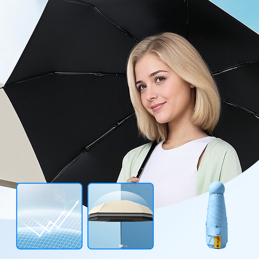 ☀️ 50% DE RÉDUCTION! ☂️ Parapluie Compact Pliable Protection UV – UPF 50+, anti-vent & imperméable – Se plie à 15 cm – 7 couleurs, idéal pour tous vos déplacements 🌿
