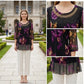 👚 50% DE RÉDUCTION 🌸 Blouse tunique florale – Manches 3/4 transparentes & ourlet double couche – Grande taille, légère & romantique – parfaite pour l’été ou un look bohème chic ✨🌿